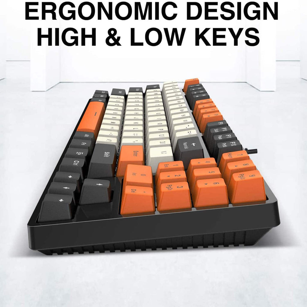 HAVIT KB487L TKL Gaming Mechanical Keyboard 89 Keys PBT Keycaps