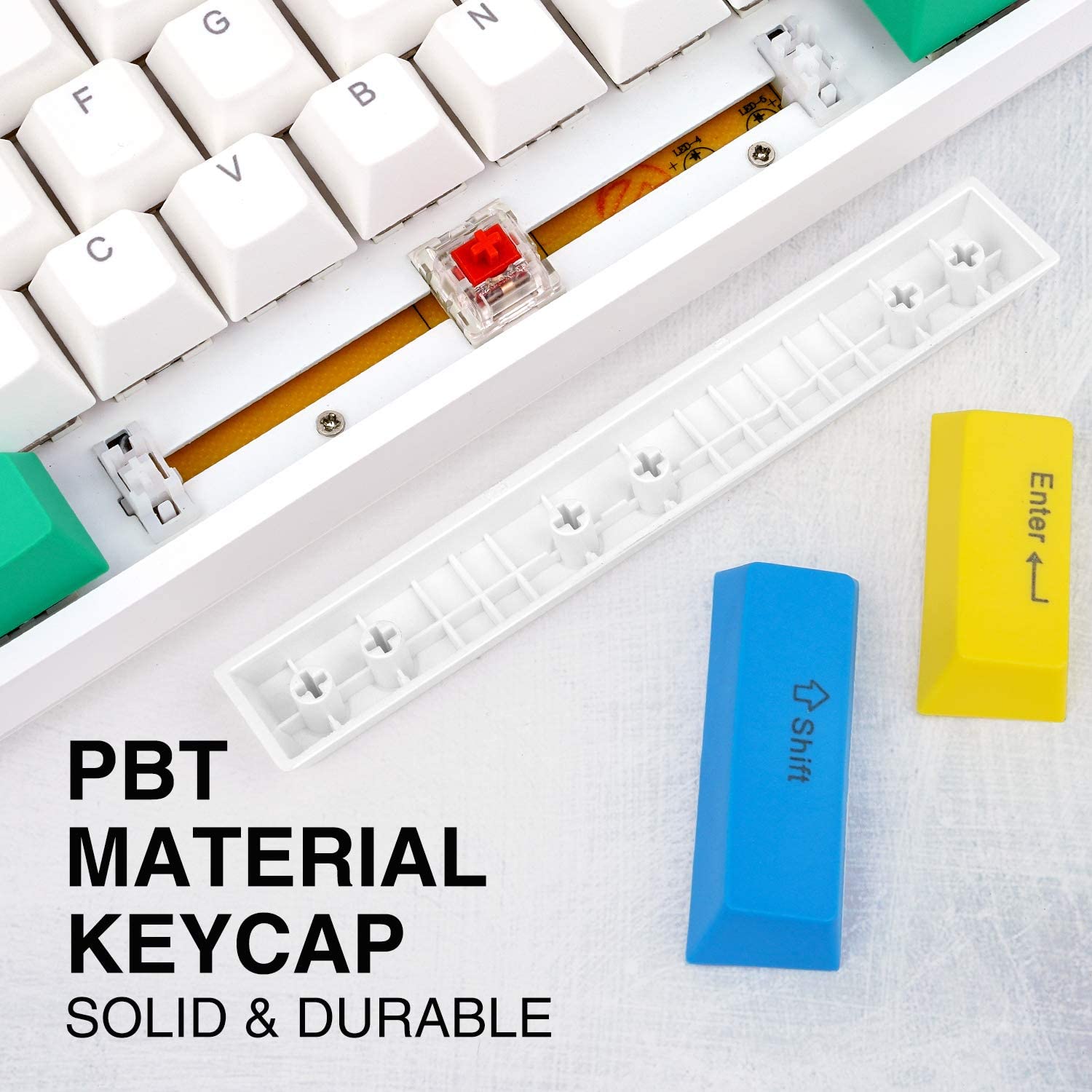 HAVIT KB487L TKL Gaming Mechanical Keyboard 89 Keys PBT Keycaps