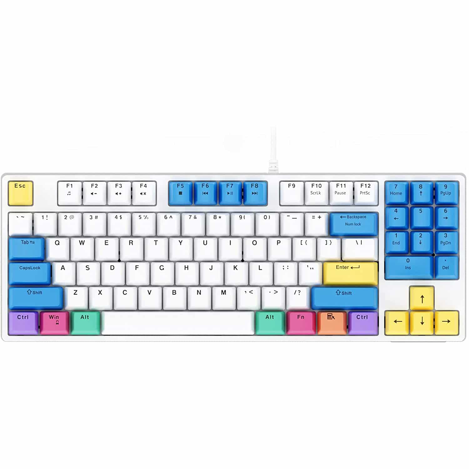 HAVIT KB487L TKL Gaming Mechanical Keyboard 89 Keys PBT Keycaps